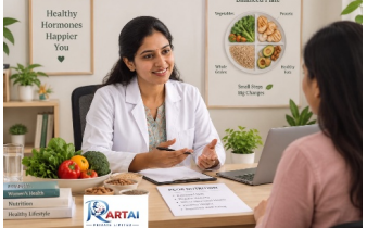Doctor consulting with patient on PCOS Nutrition